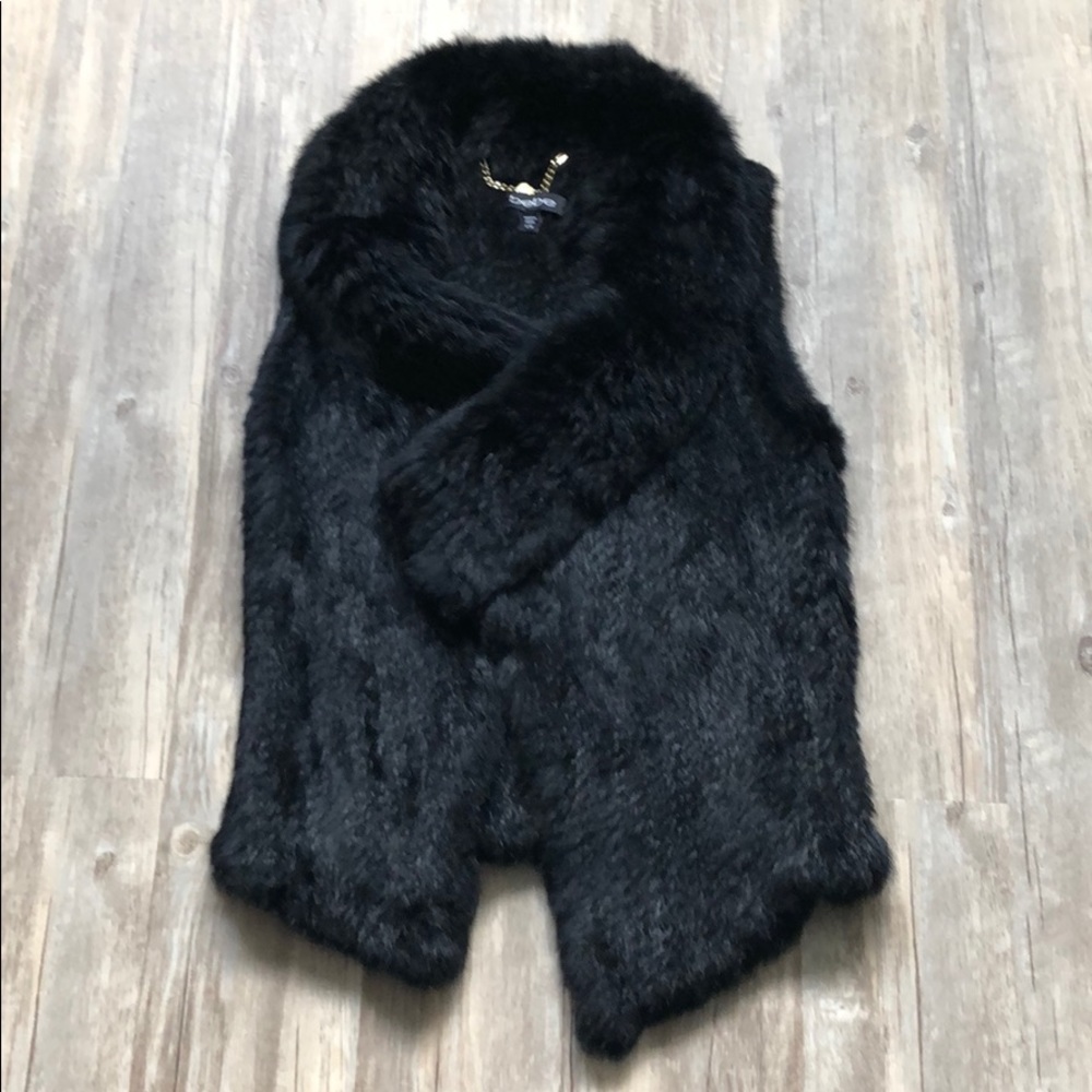 Bebe Rabbit Fur Vest Super Sexy